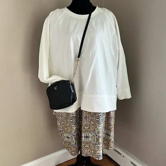 Eileen Fisher Woman’s Ivory/Cream Crew Neck Top sz 3X - Picture 13 of 14